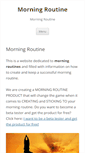 Mobile Screenshot of morning-routine.com